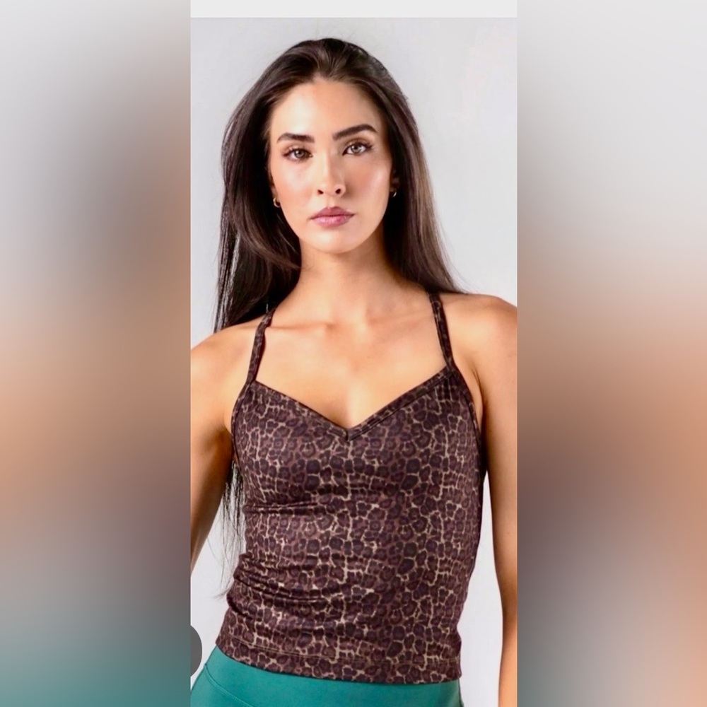 ACTA Leopard Evo Sweetheart Tank Top Women’s Size M